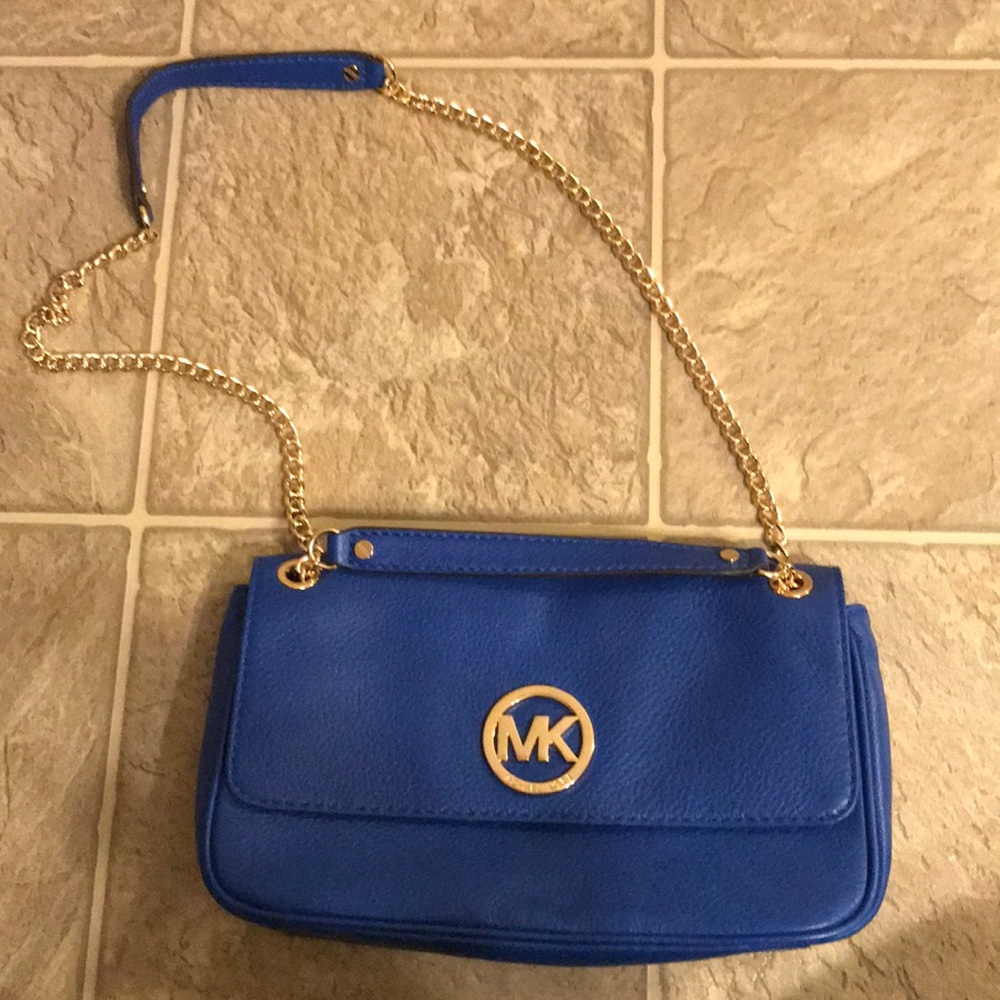 Electric Blue Small Shoulder Purse
